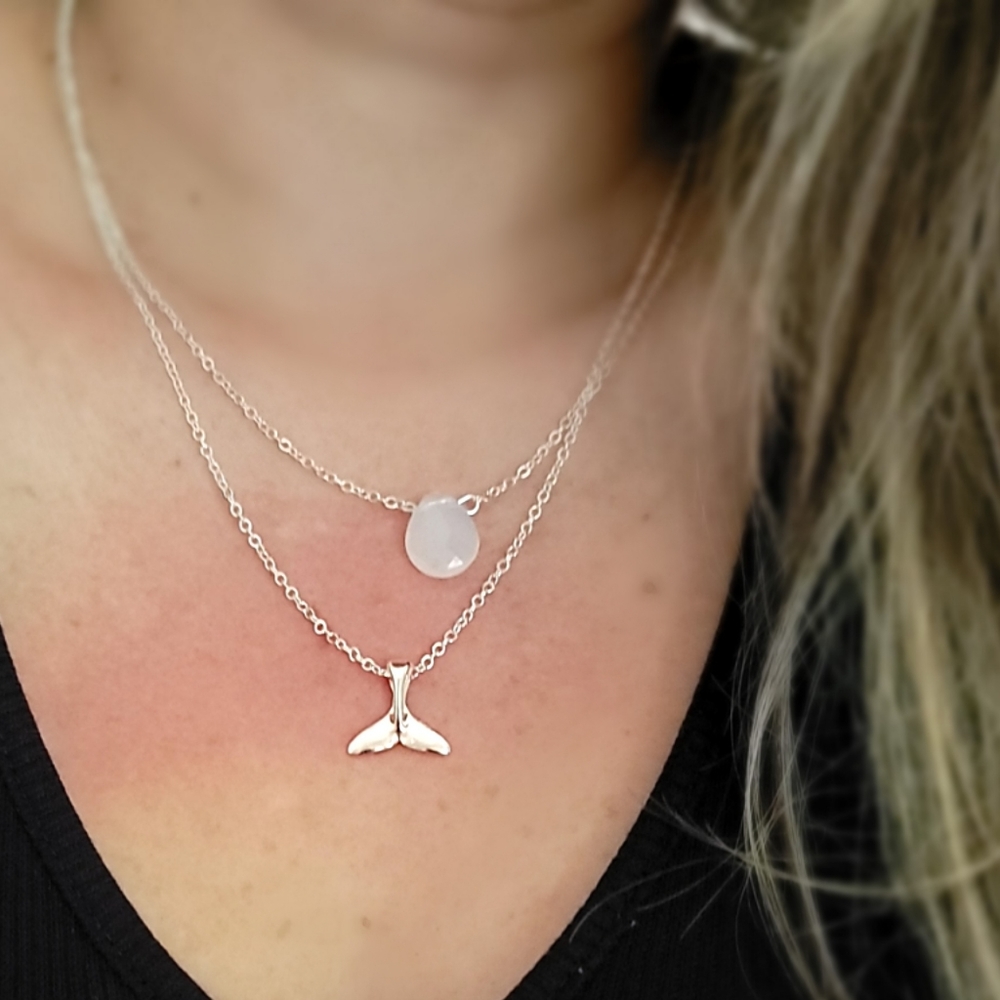 Boho style marmaid necklace